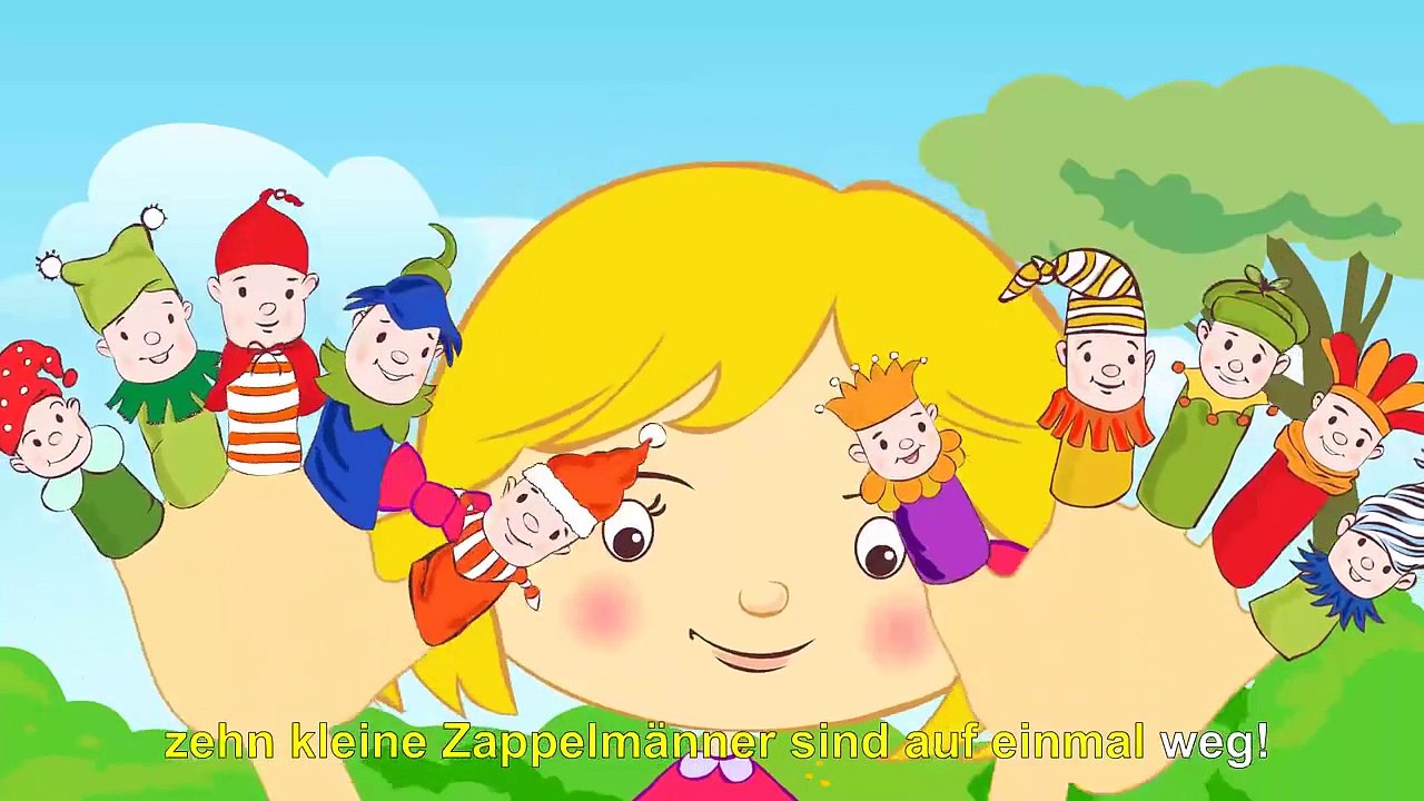 Zehn kleine Zappelmänner Kinderlieder zum Mitsingen Sing Kinderlieder