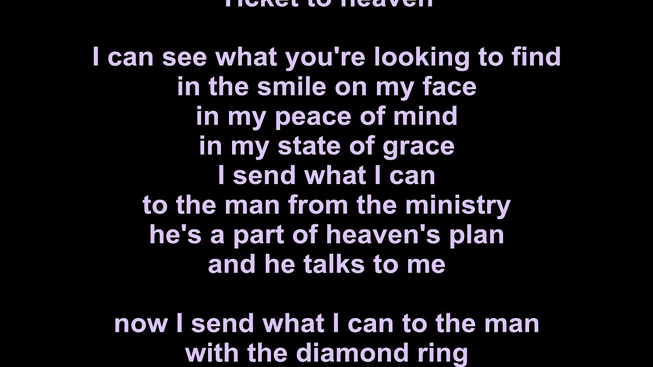 Dire Straits Ticket To Heaven Lyrics video Dailymotion