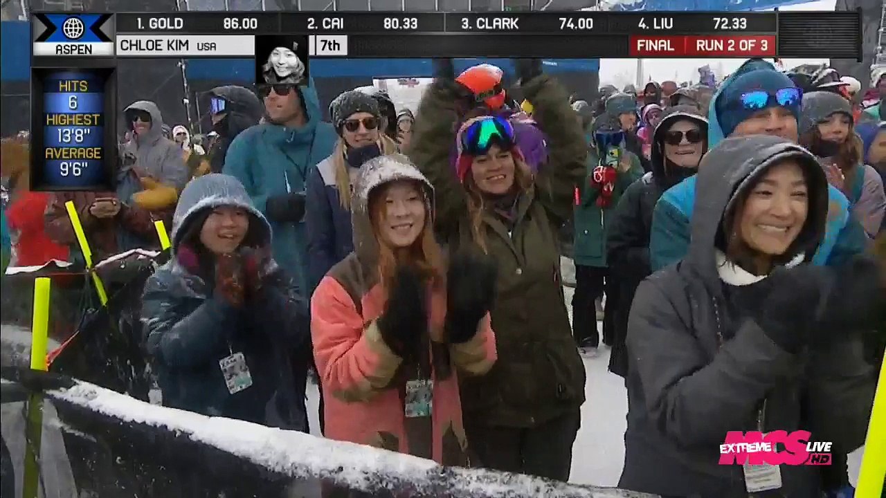 X Games Snowboard Superpipe Chloé Kim encore titrée Vidéo Dailymotion
