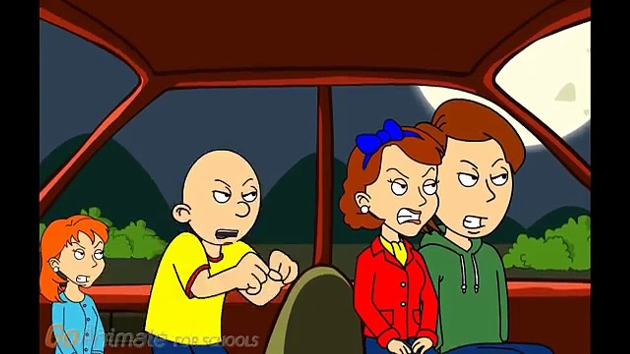 Caillou Misbehaves On A Car Trip Gets Grounded Dailymotion Video