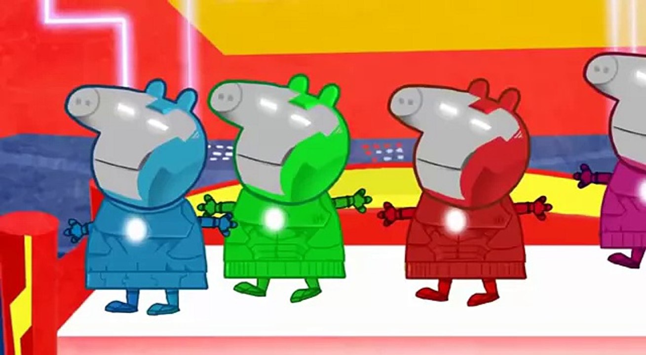 Emi TV Lyrics 5 Little Peppa Pig Spiderman Jumping on the Bed