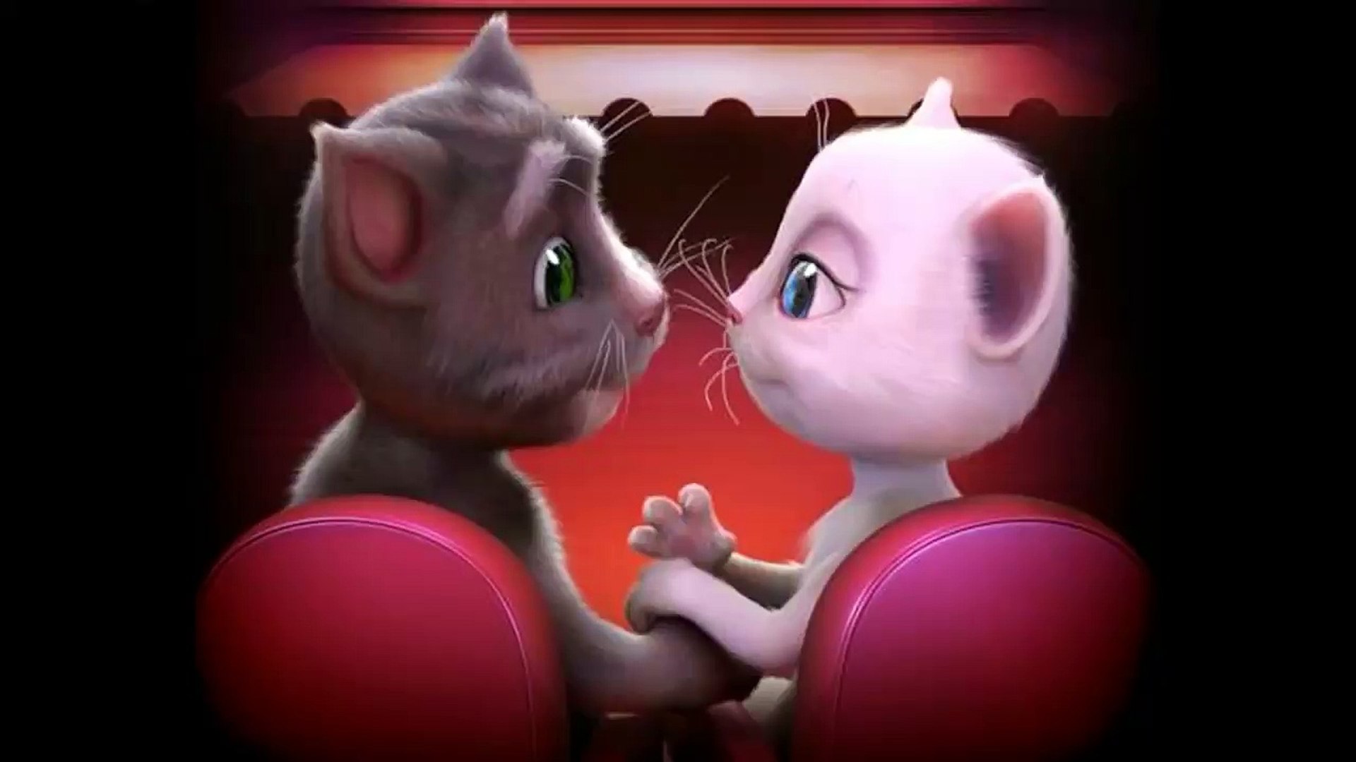 Talking Angela And Tom Kiss