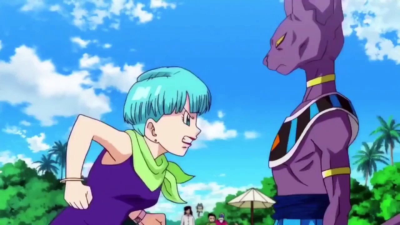 Bulma slaps beerus video Dailymotion
