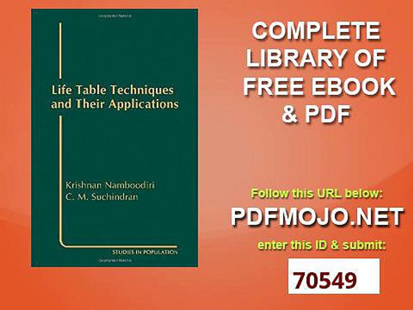 Life Table Pdf Decoration Examples