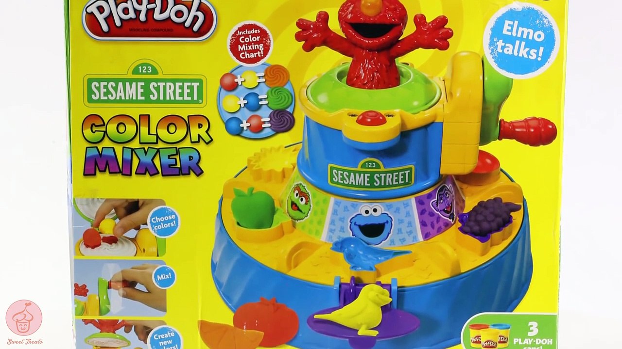 Play doh ELMO Color Mixer LEARN & PLAY Colors & Numbers Sesame Street
