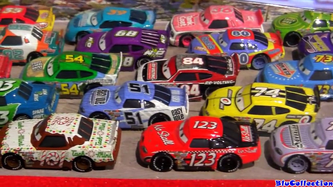 36 Racers Motor Speedway of the South Cars Set Disney Pixar Mattel