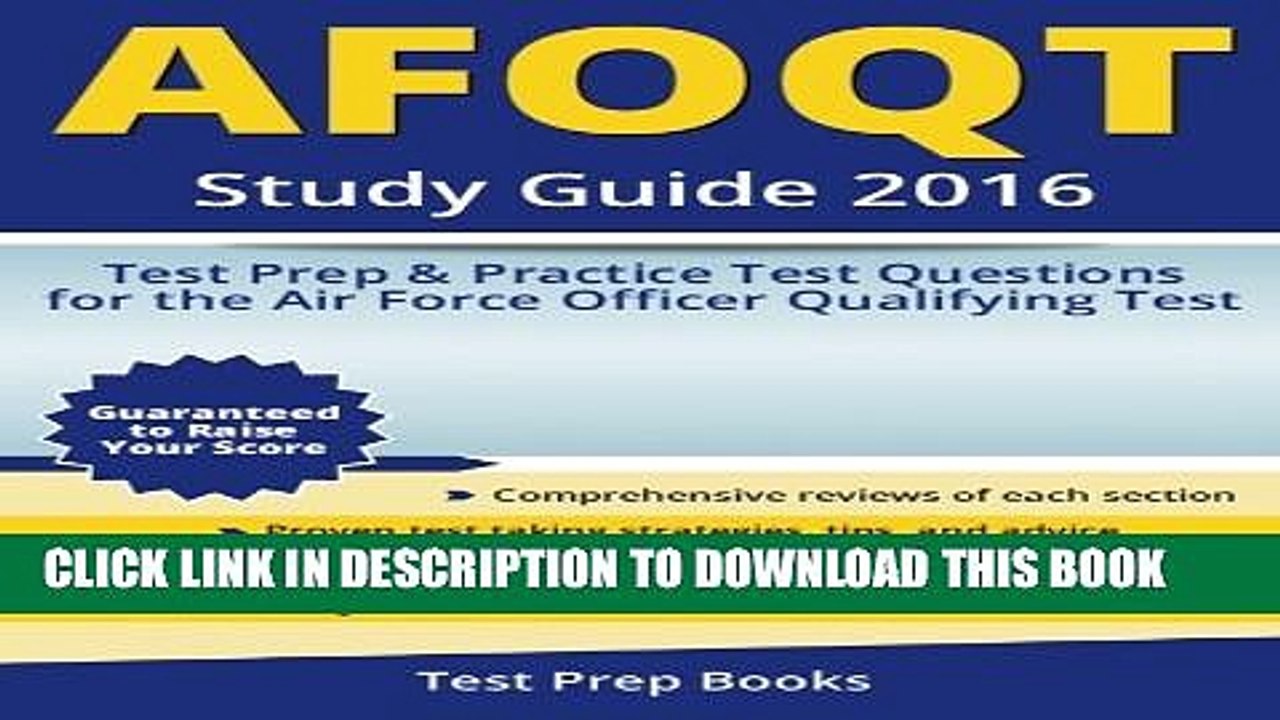 [PDF] AFOQT Study Guide 2016 Test Prep Practice Test Questions for the