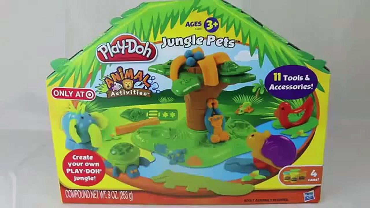 Play Doh Jungle Pets Animal Activities Play Doh Elephant Turtle Monkey