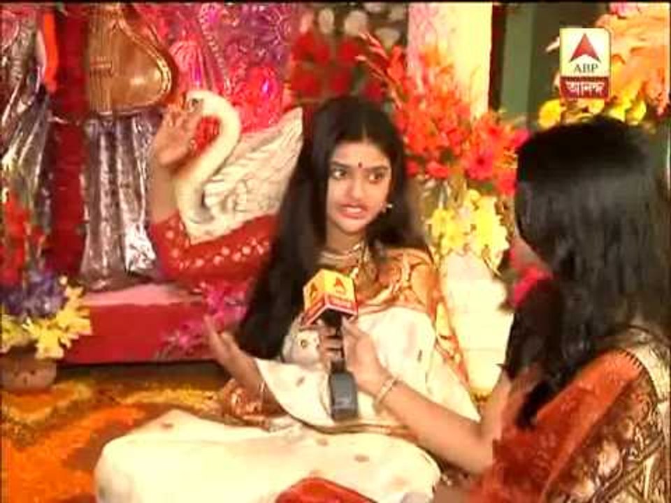 Saraswati Pujo of 'Jhilik' Shreetama video Dailymotion