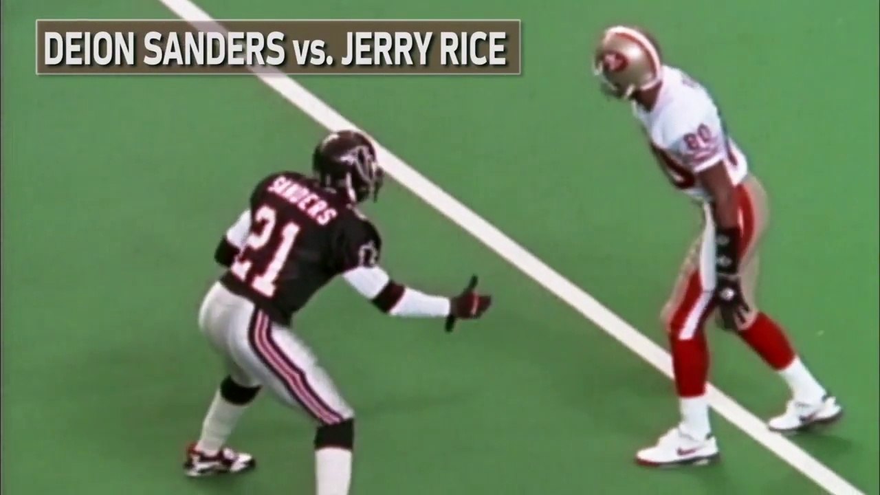 Jerry Rice vs. Deion Sanders HeadtoHead Highlights The
