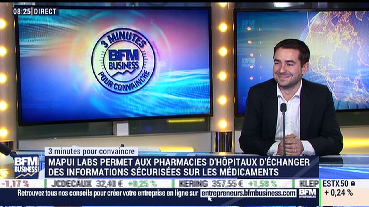 3 minutes pour convaincre 2017 Mapui Labs, une plateforme contre le gaspillage de médicament
