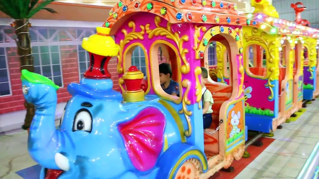 Indoor Playground Family Fun for Kids _ Mini Train Toy Ride, Arcade