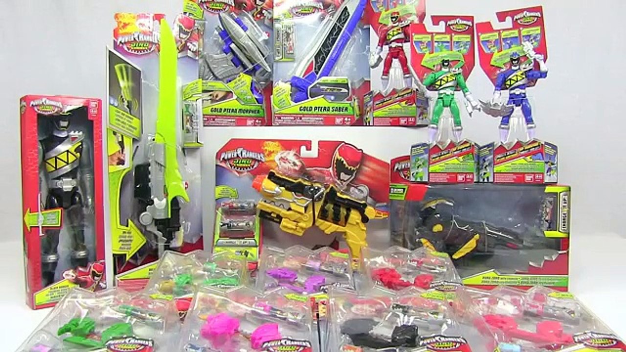 Massive Collection Power Rangers Dino Charge Toys