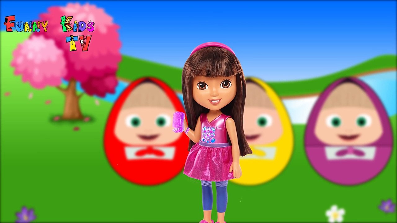 Surprise Eggs For Kids Masha Dora Lightning Mcqueen Hello Kitty