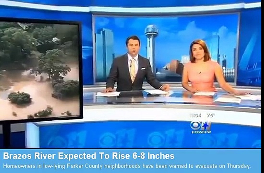 Brazos River Flooding In HorseShoe Bend. Weatherford Texas. 5/28/2015