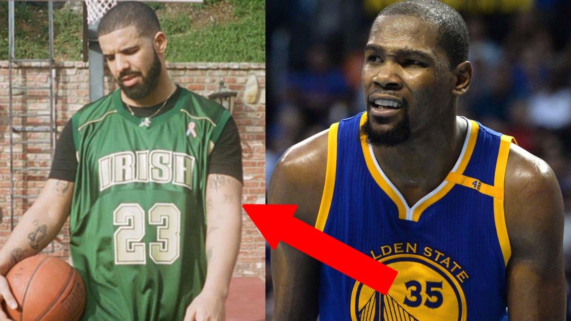 Drake Goes Next Level Bandwagon W: Kevin Durant & Steph Curry Tattoos While Wearing A Lebron Jersey - Video Dailymotion 1080_x_1920_jpg