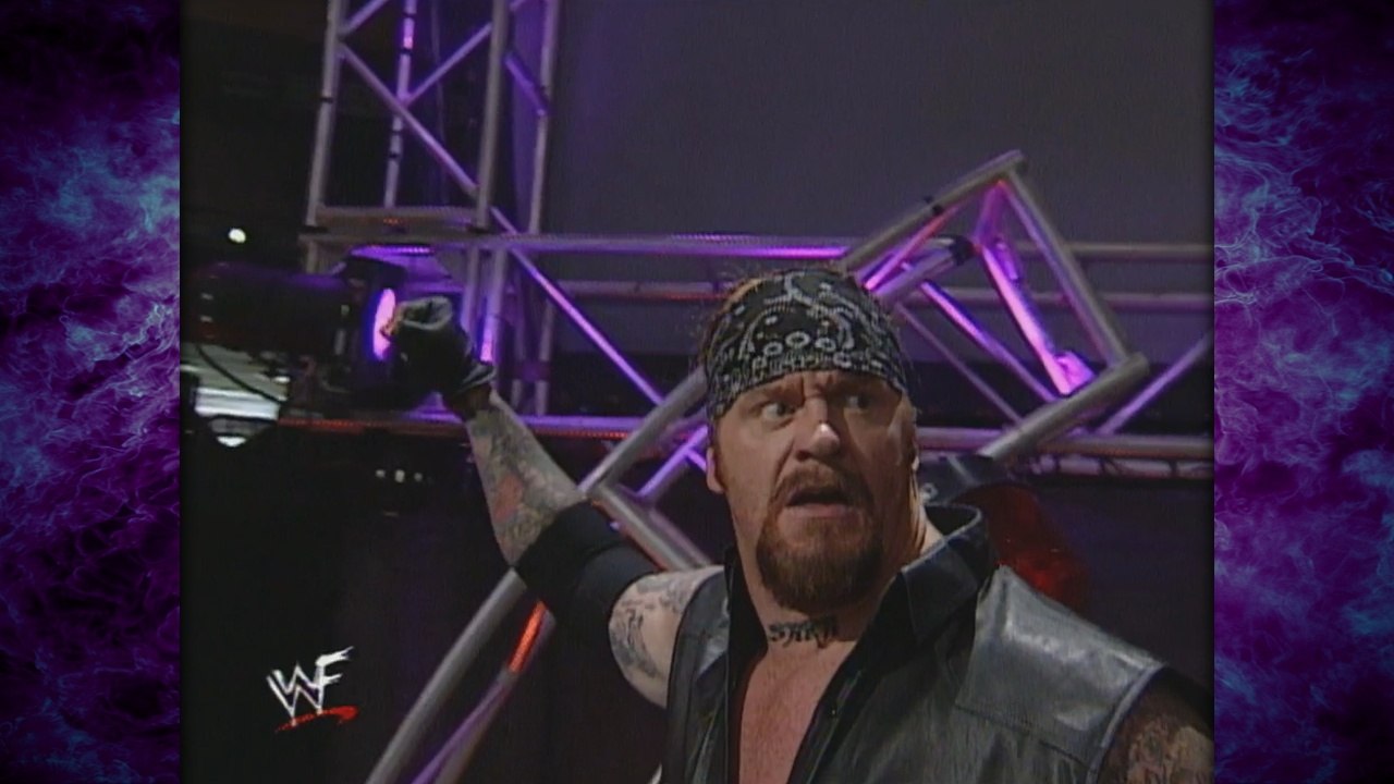 The Undertaker Returns & Throws The Big Show off of The Stage! 8/7/00