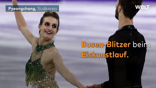 Olympische Winterspiele 2018_ Peinlicher BusenBlitzer beim