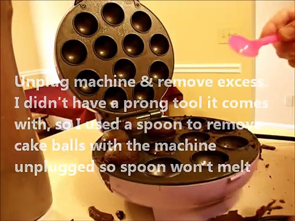 making Cake Pops with a Babycakes cake pop machine video Dailymotion