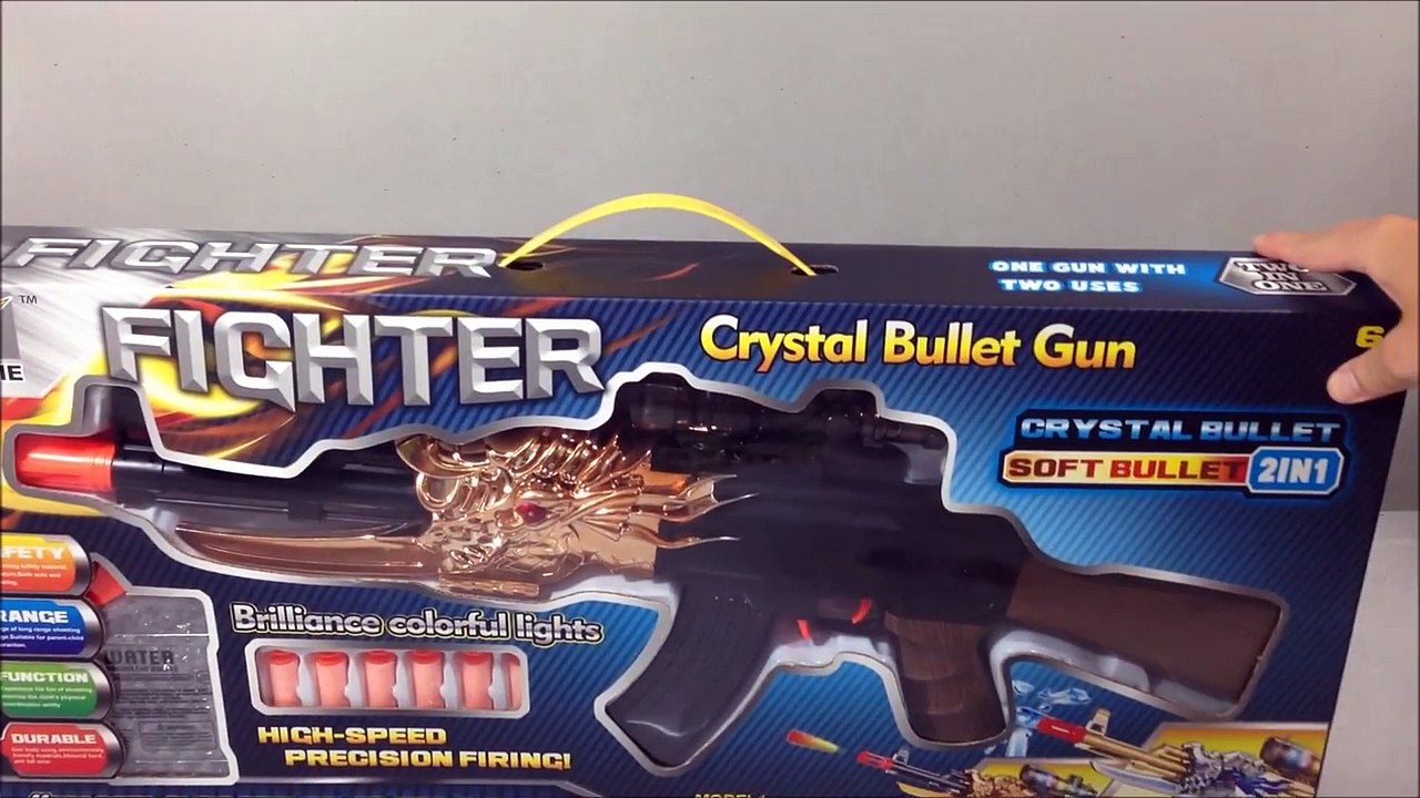 2 in 1 AK toy gun shoot Nerf Darts and Paintballs video Dailymotion