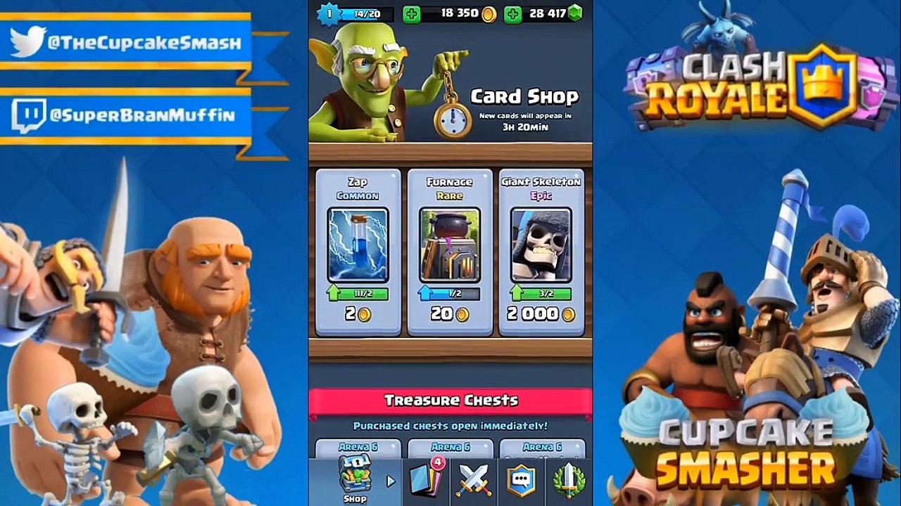 CLASH ROYALE CHEST OPENING!! Level 1 in Arena 6 Gemming Spree! (Magical