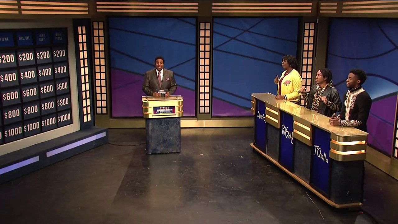 Black Jeopardy with Chadwick Boseman SNL video Dailymotion