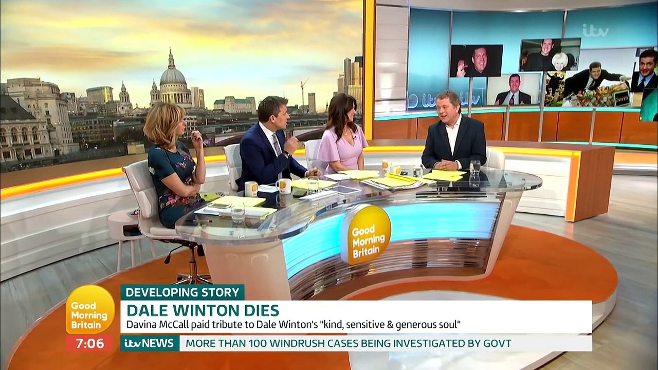 Jon Culshaw Remembering Dale Winton _ Good Morning Britain video