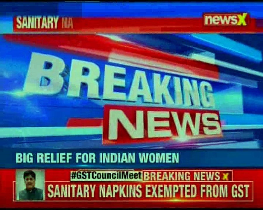Right to Bleed Sanitary napkins to be out of the GST net video Dailymotion
