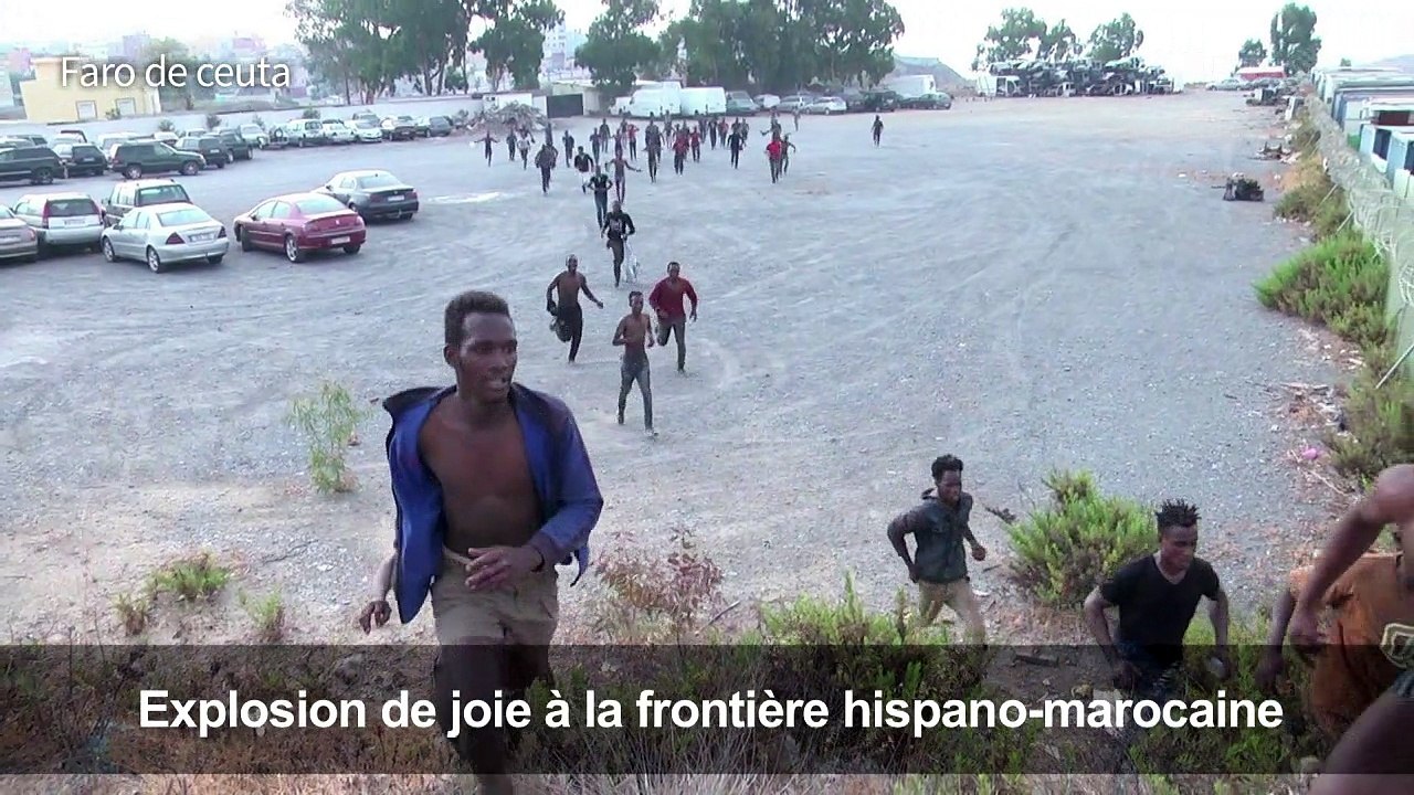 Une centaine de migrants forcent la frontière MarocEspagne Vidéo Dailymotion