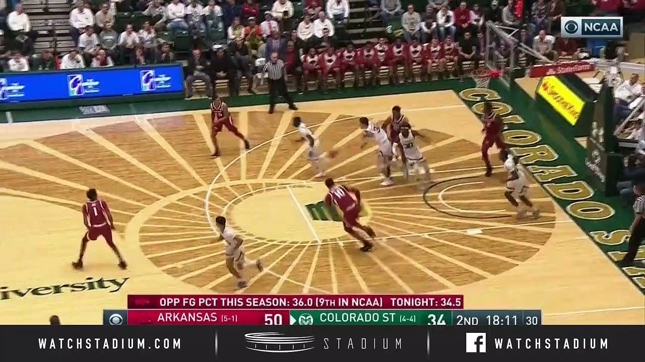 Arkansas vs. Colorado State Basketball Highlights (201819) video