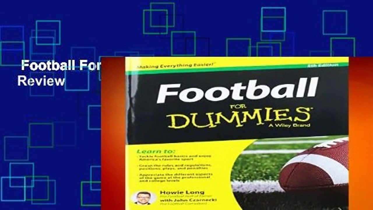 Football For Dummies 5e (USA Ed) Review video Dailymotion