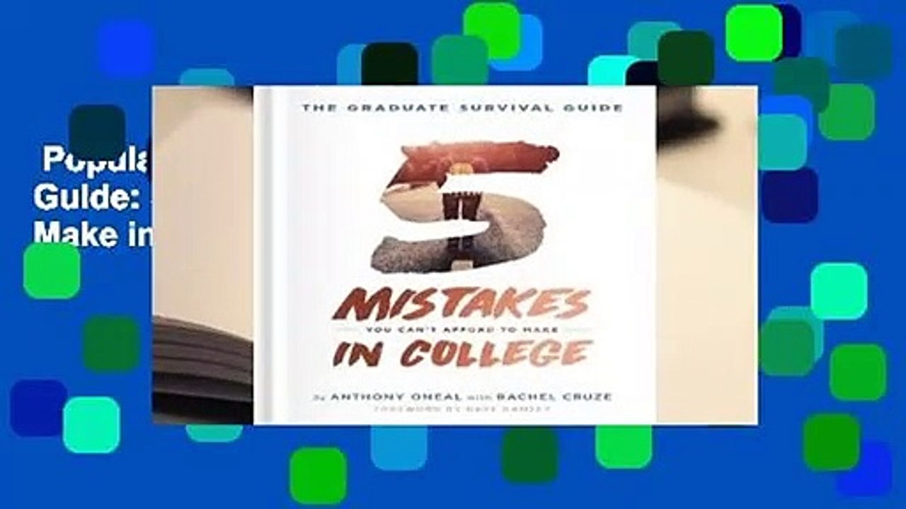 Popular to Favorit The Graduate Survival Guide 5 Mistakes You Can't