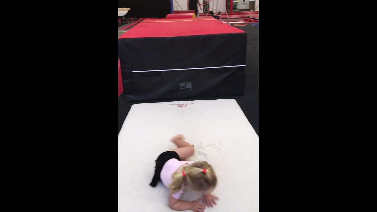 Little Gymnast Sticks the Landing video Dailymotion