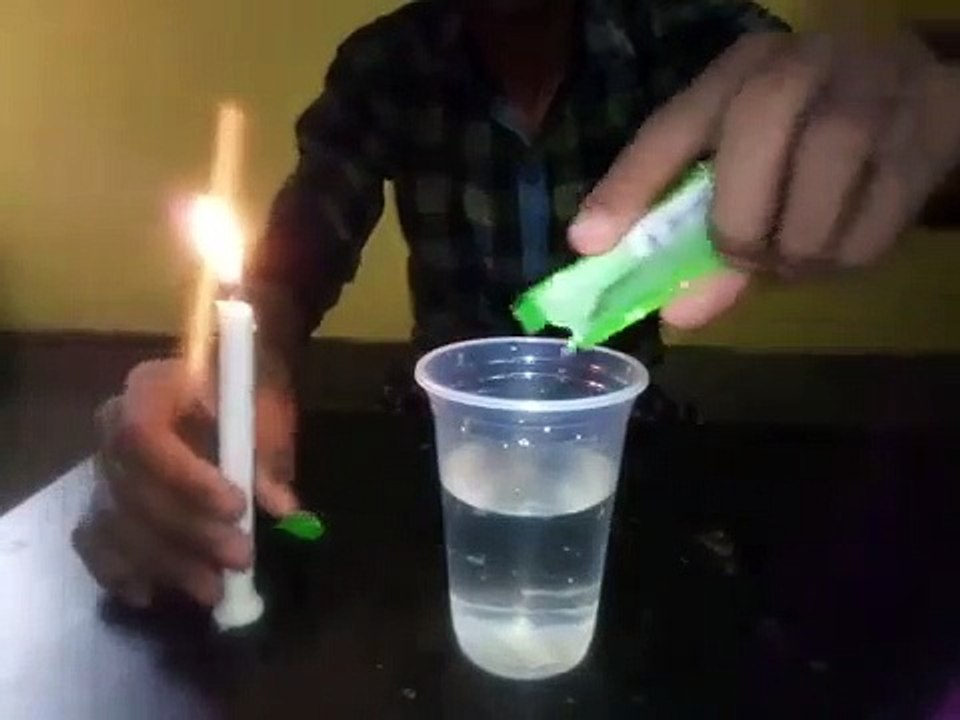 ENO Water Fire Candle _ Amazing Science Experiment _ By Crazy Scientist