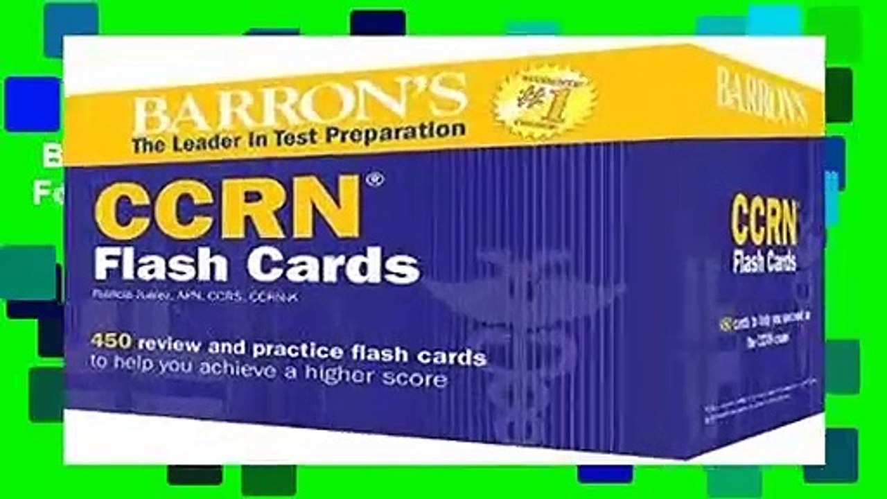 Barron s CCRN Exam Flash Cards For Kindle video Dailymotion
