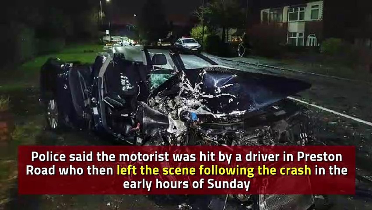 Picture shows wreckage of car after Standish crash video Dailymotion