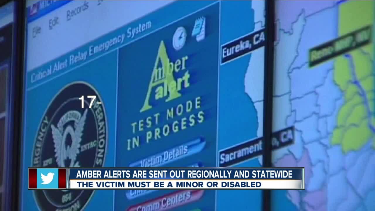 What is the criteria for law enforcement to issue an Amber Alert