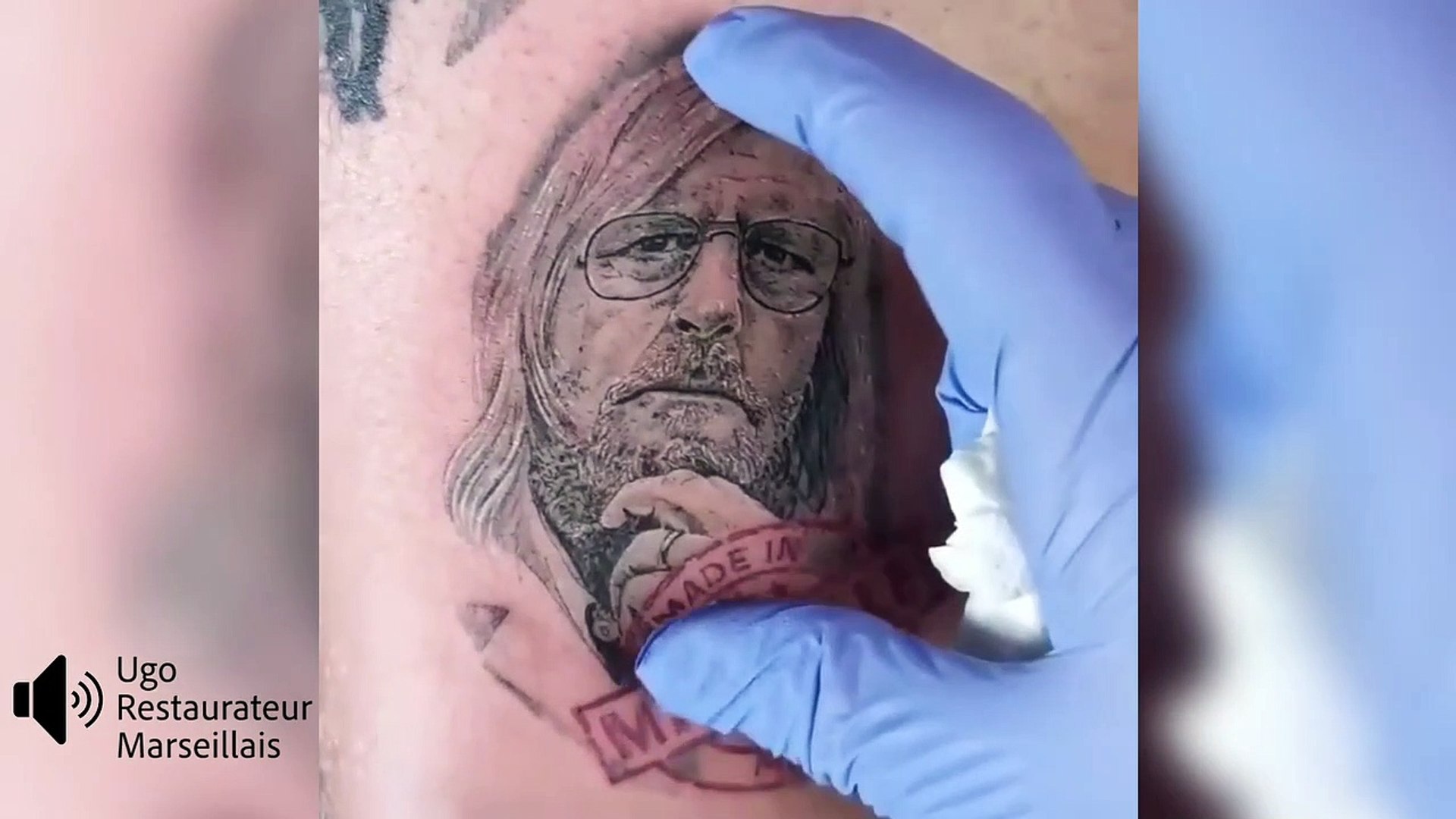 Un Marseillais Se Fait Tatouer Le Portrait Du Pr Raoult Il Nous Livre Son Temoignage Video Dailymotion