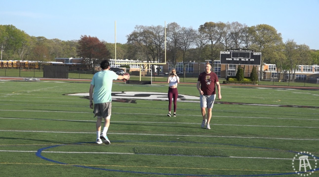 Walk The Line Tries To Throw A Football 50 Yards video Dailymotion