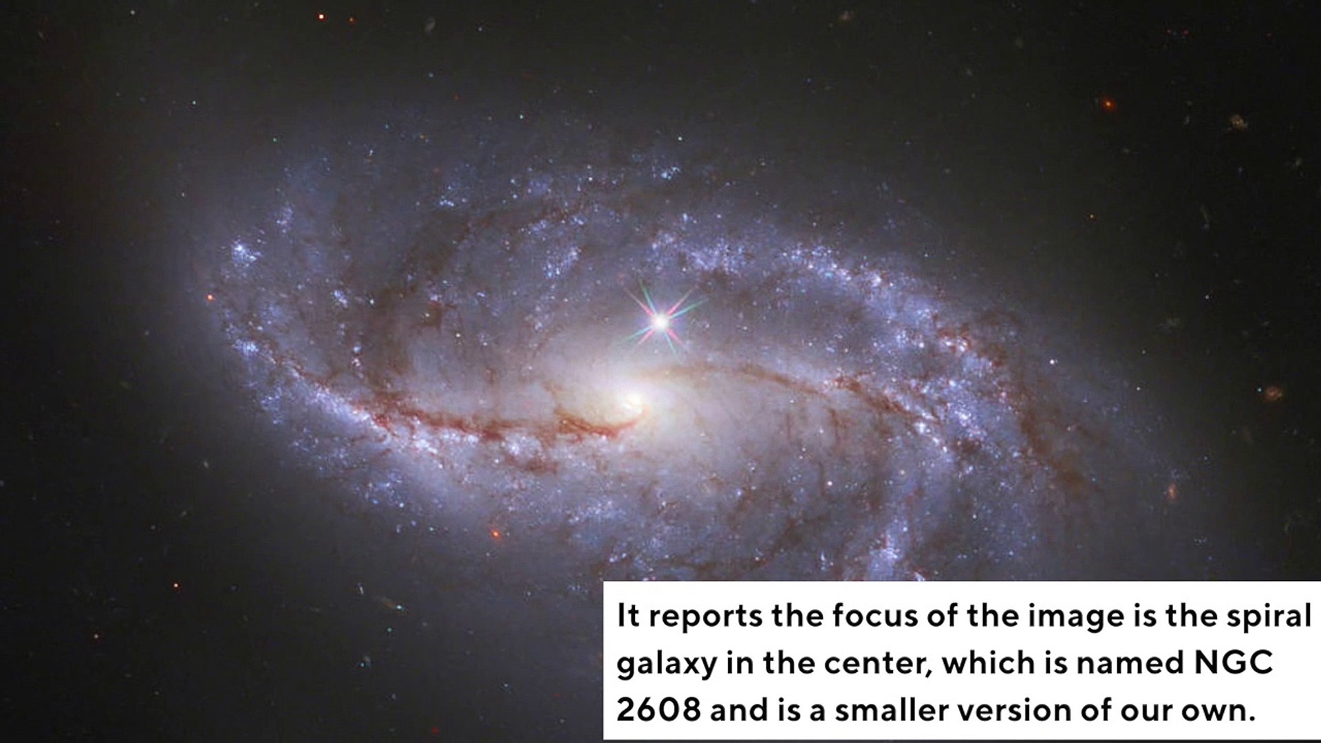 Ngc 2608 is a spiral galaxy in the cancer constellation. Nasa Reveals A Surprise In Hubble Image Video Dailymotion