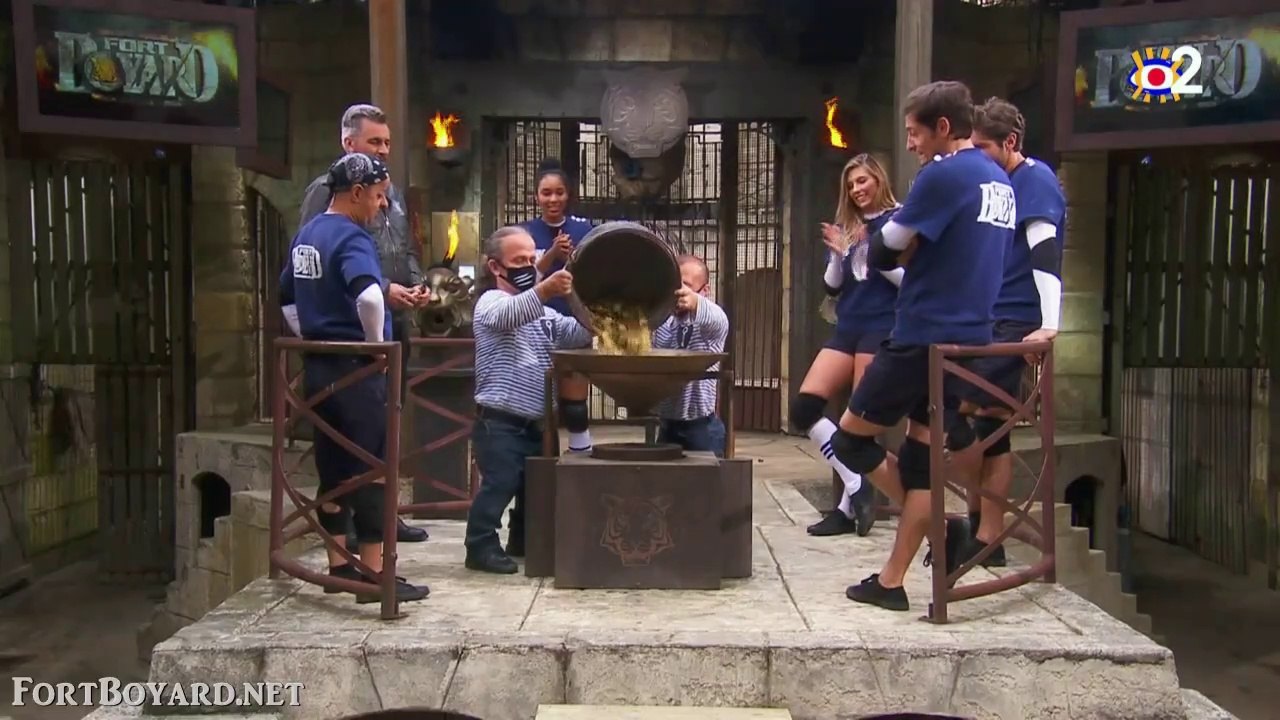 Fort Boyard 2020 séquence de la "Pesée avec la présentation des