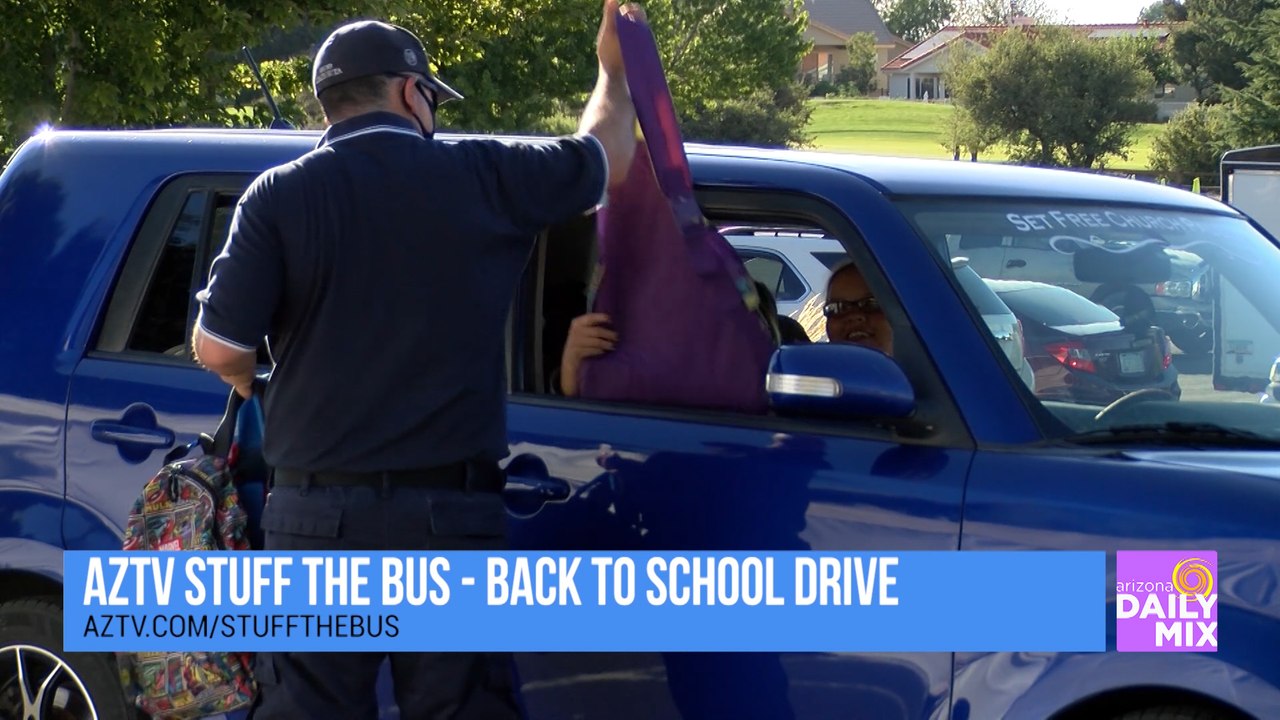 Stuff the Bus Yavapai County Backpack Delivery video Dailymotion