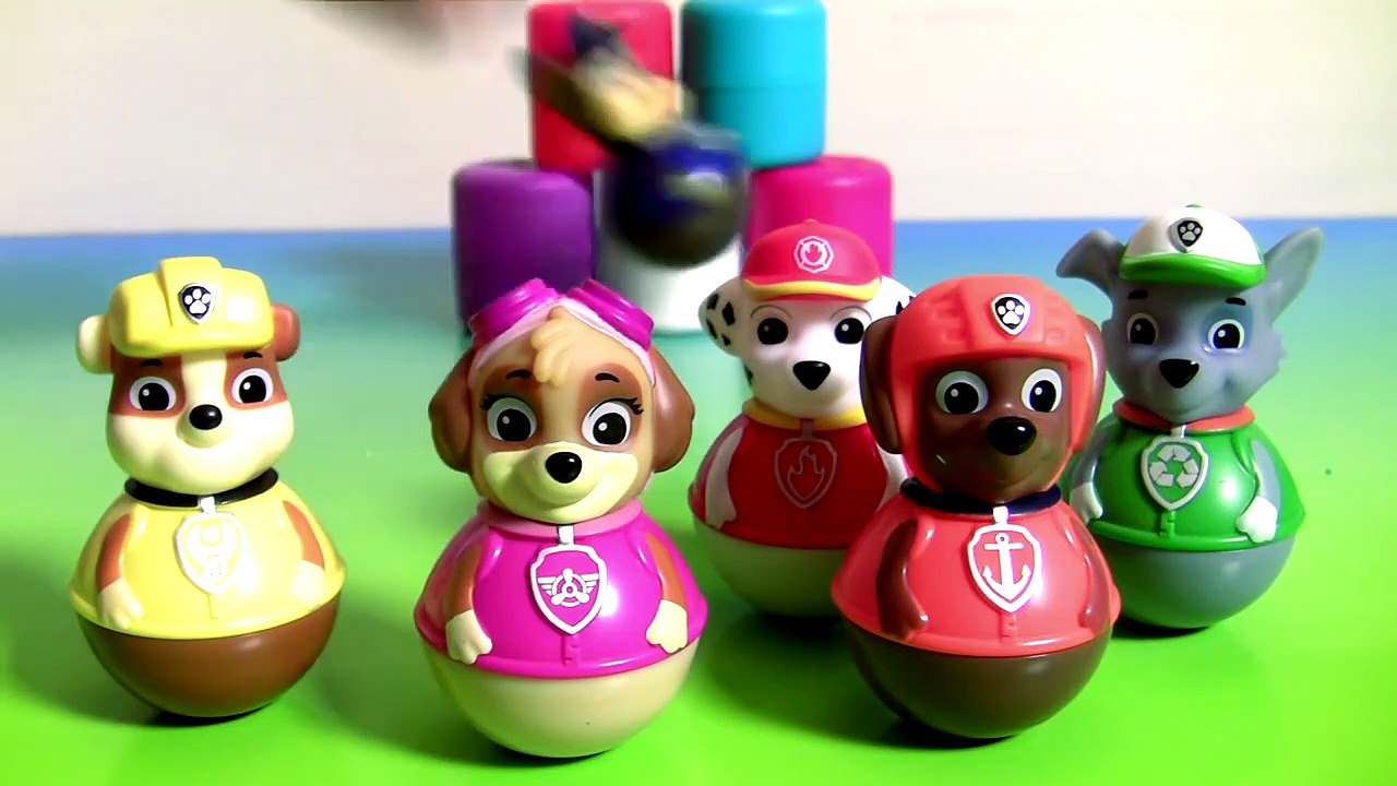 Patrulha Canina Weebles Surpresa ToysBR Brasil Paw Patrol Weebles Wobble Disney Toys em