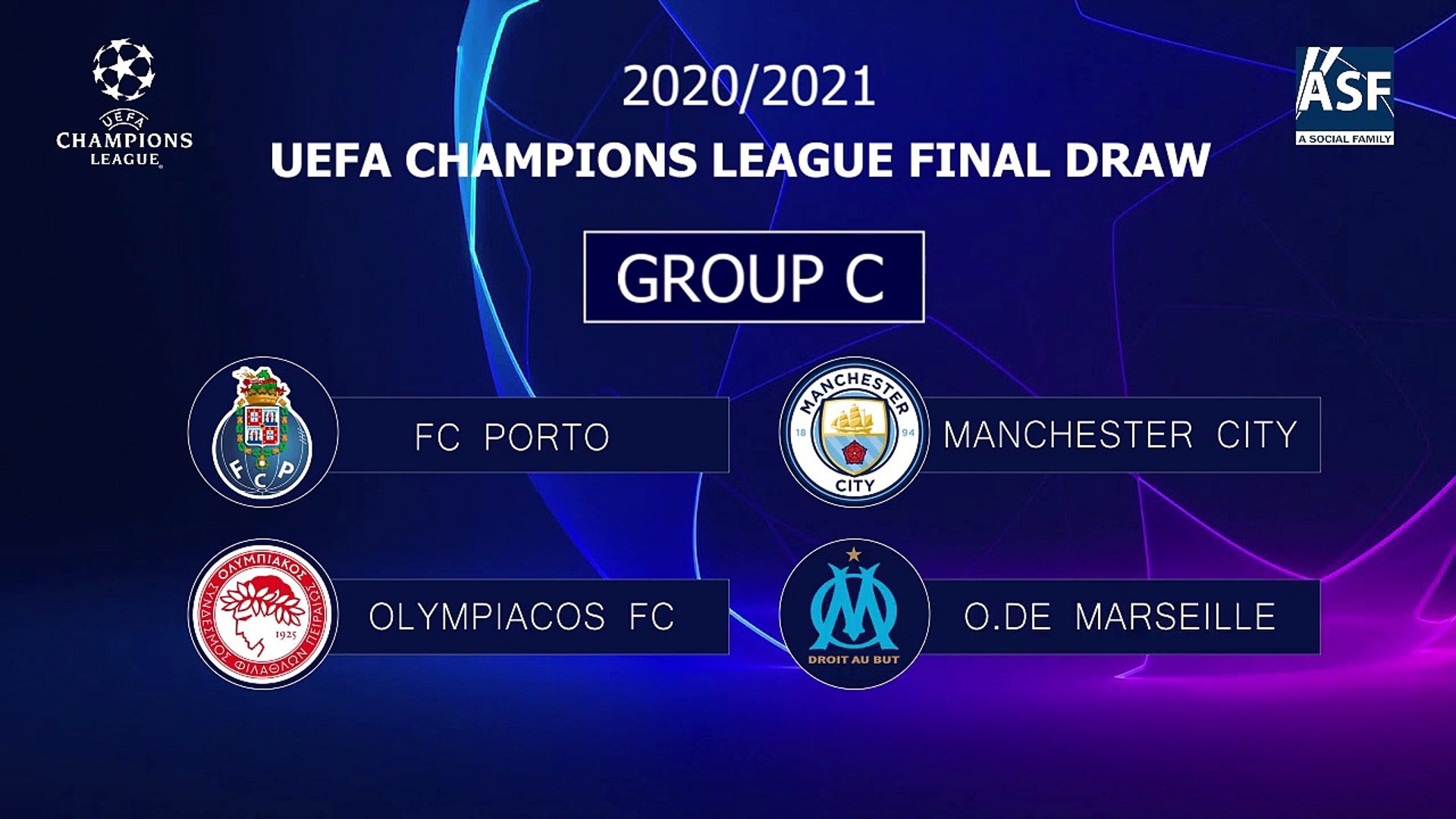 Champions League 2020/21 Final - Uefa Champions League Final Draw 2020 21 Uefa Group Stage Draw Champions League Draw Uefa Draw Video Dailymotion