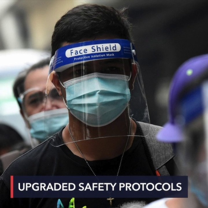 Filipinos now required to wear 'full' face shields, masks outside homes