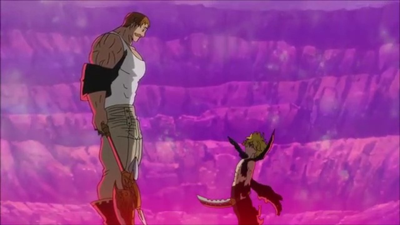 Escanor vs Meliodas Full Fight (English Dub) Seven Deadly Sins Nanatsu