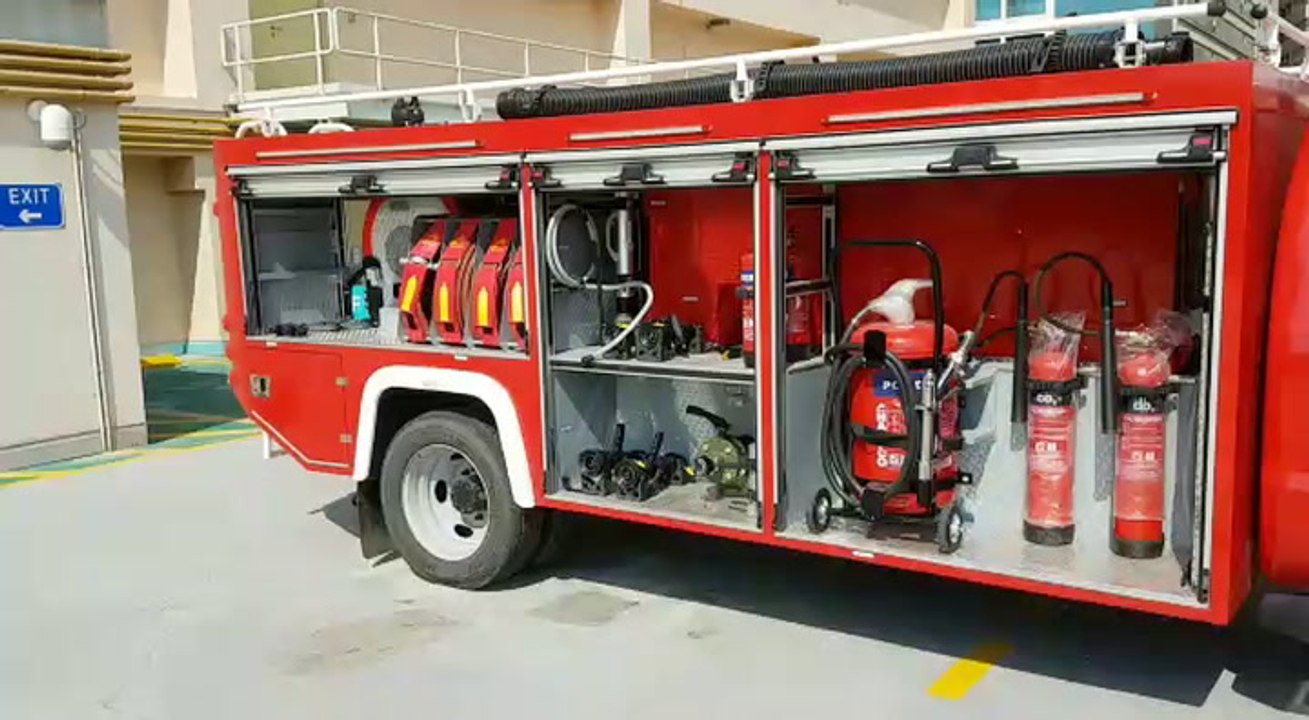 New firefighting trucks launched at Sahara Center in Sharjah video