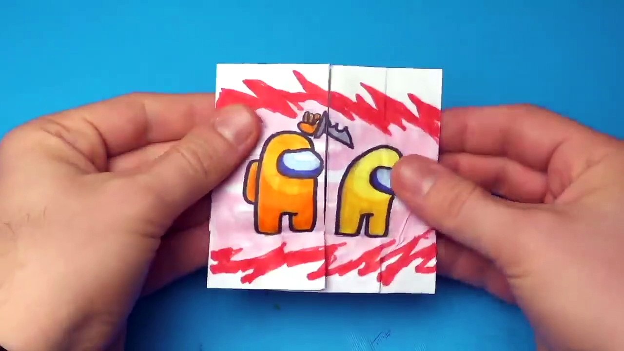 4 Among Us Transformations Arts & Paper Crafts Tutorial video Dailymotion