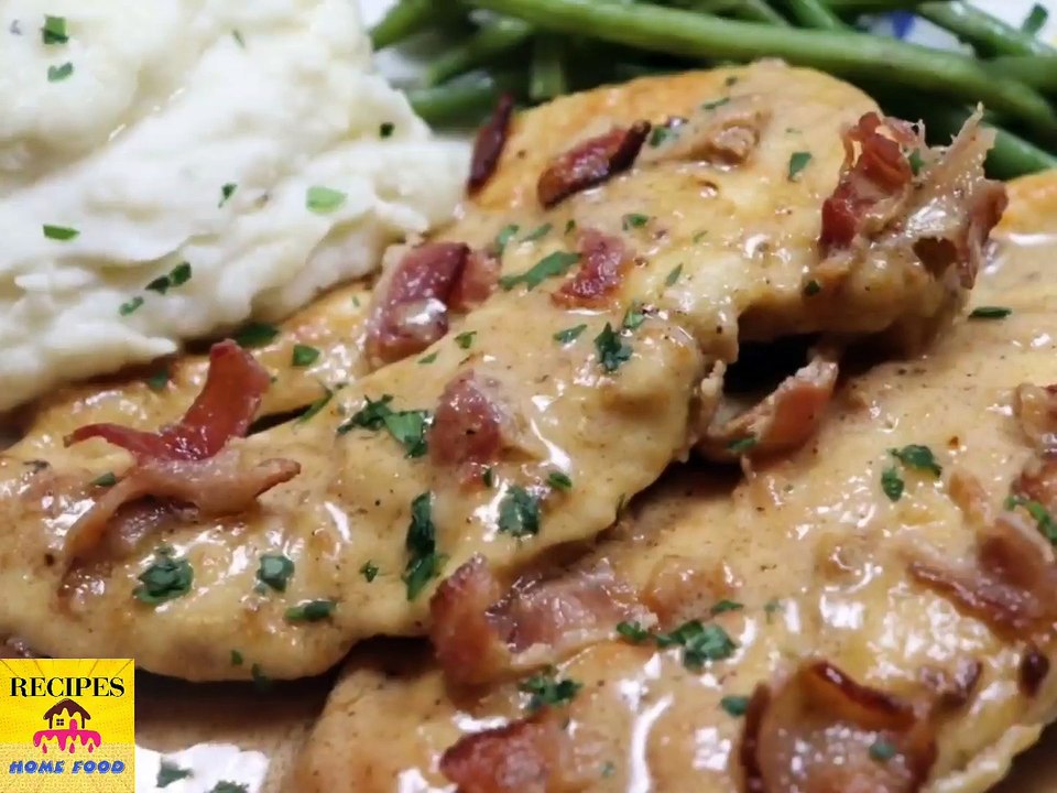 Creamy Bacon Chickens Skillet_Recipe 2021 very delicious Video