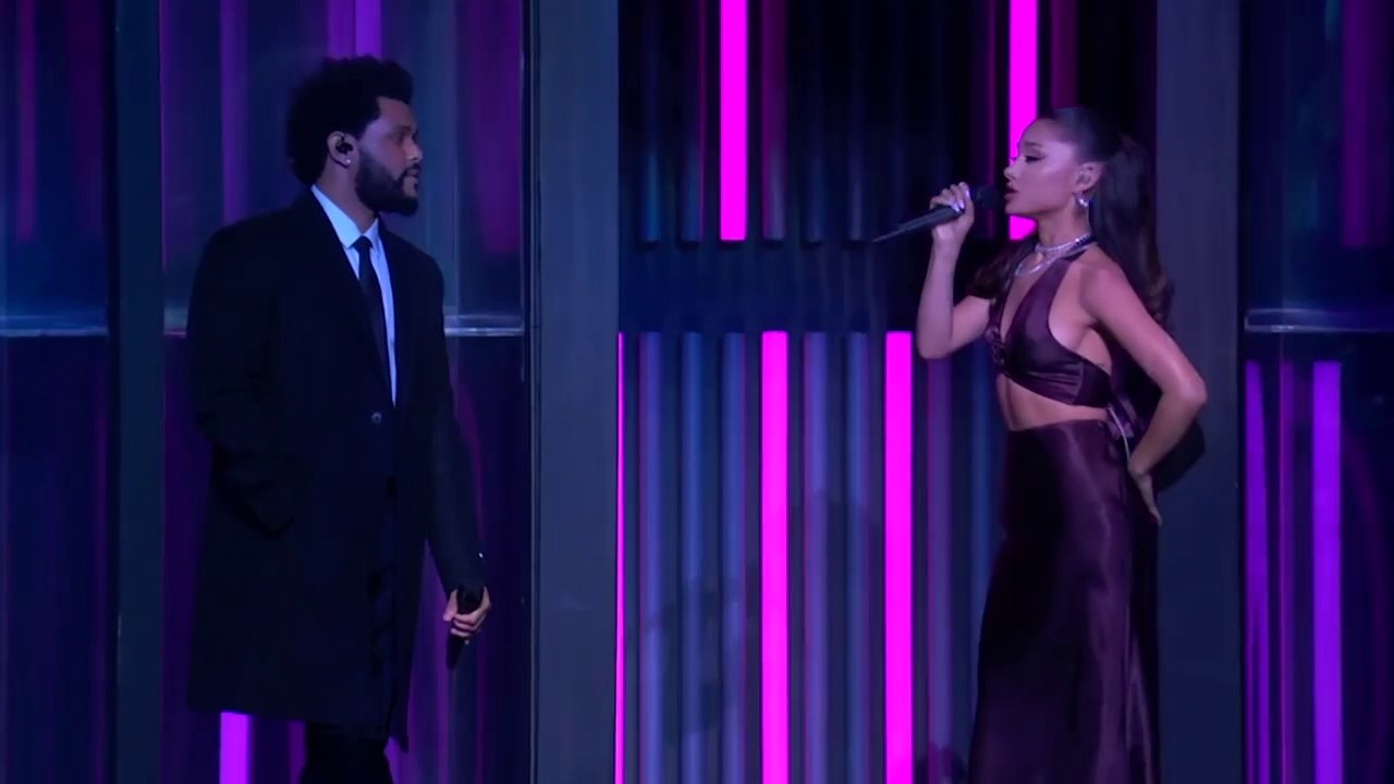 THE WEEKND ft ARIANA GRANDE " Save Your Tears " Live at the iHeartRadio